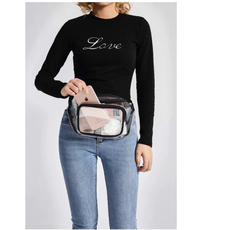 Fanny Packs For Women Men Waterproof Clear Purse Adjustable Belt Bag For Outdoor Sports, Travel, Beach, Events, Concerts