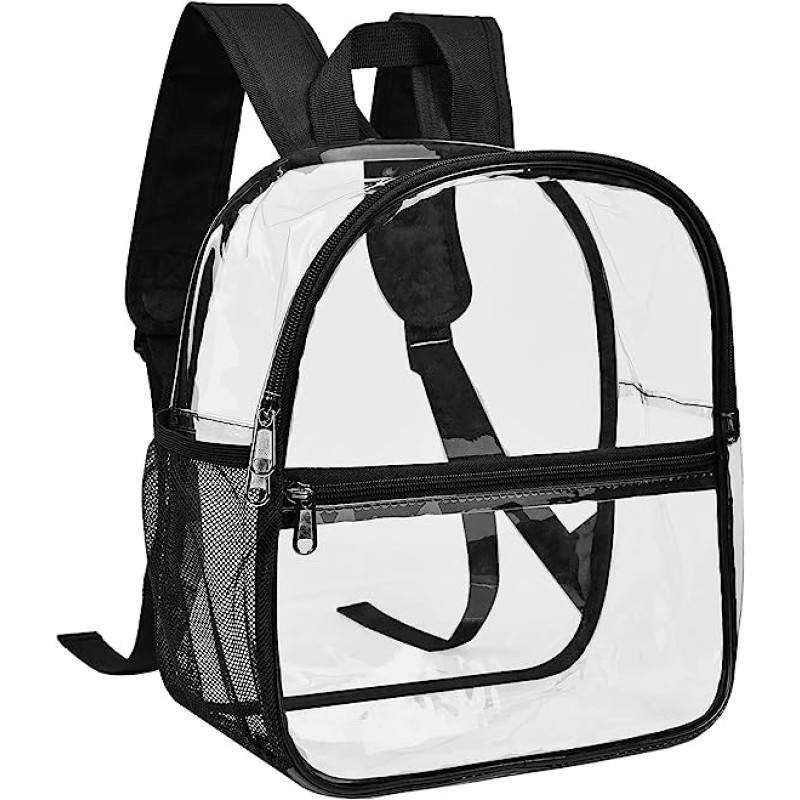 Fashionable Clear Backpack Storage Waterproof Clear Portable Book Bags