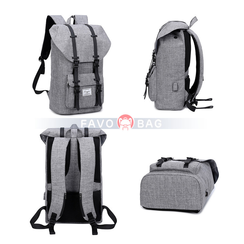 Grey Laptop Backpack