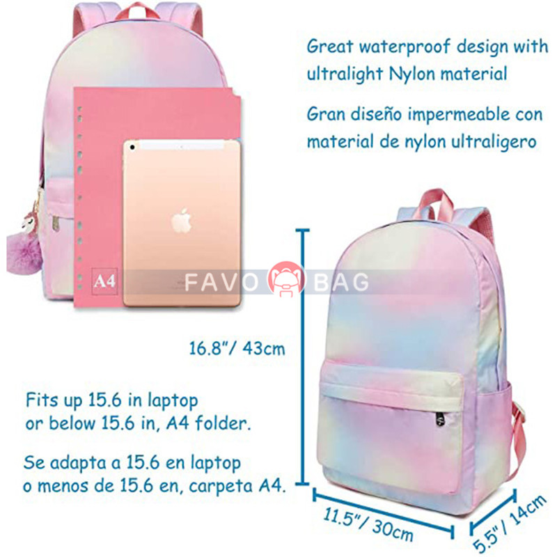 Gradient Backpacks for Girls