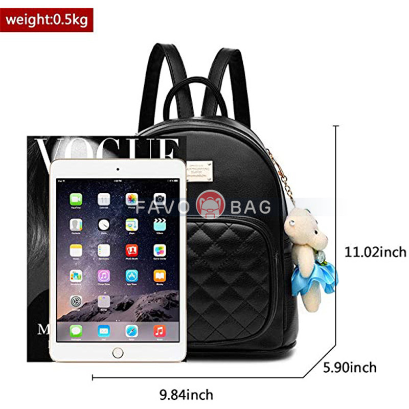 Leather Backpack School Bags Casual Travel Daypacks For Girls