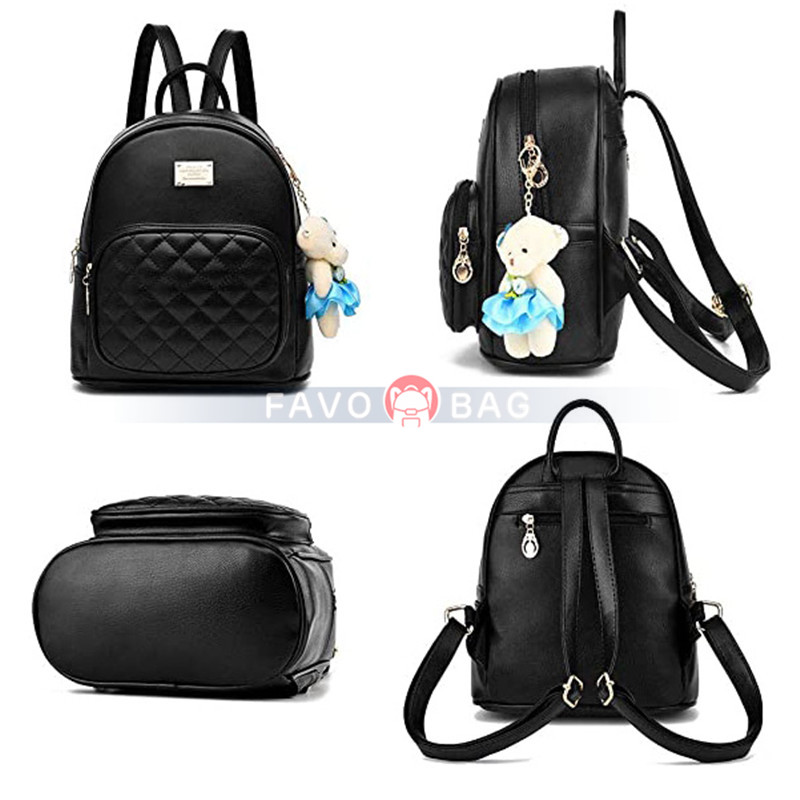 Leather Backpack School Bags Casual Travel Daypacks For Girls
