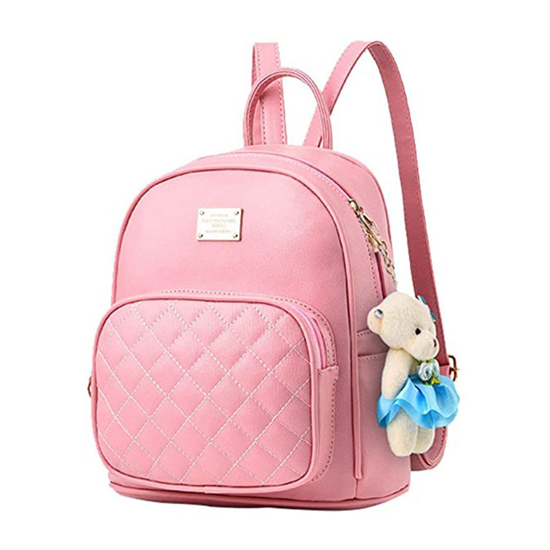 Leather Backpack School Bags Casual Travel Daypacks For Girls