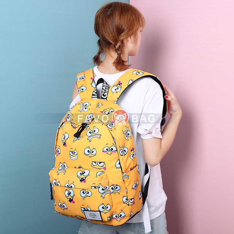 Leisure Backpack For Girls Teenage School Backpack Cat 