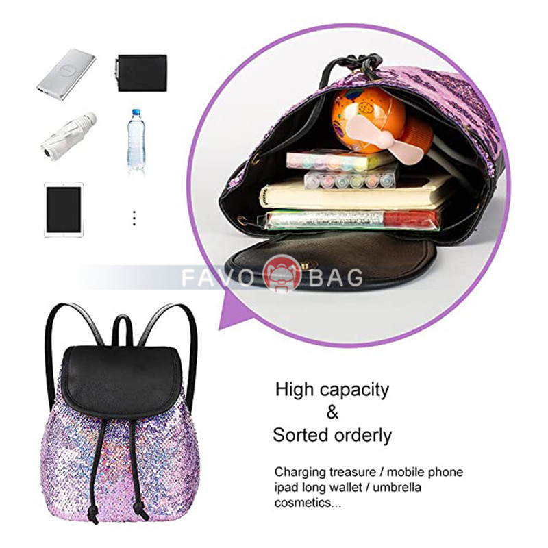 Girls Mini Toddler Sequin Little Backpacks Teens Chool Glitter Bookbags Purses For Women Kids