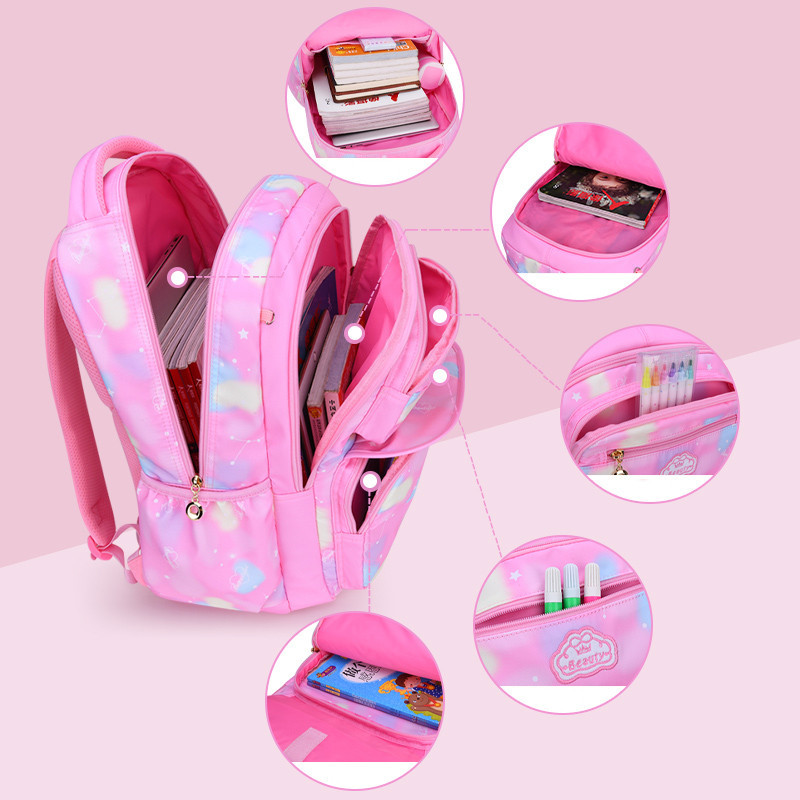 Girls School Bags Children Primary School Backpack Satchel Princess Schoolbag