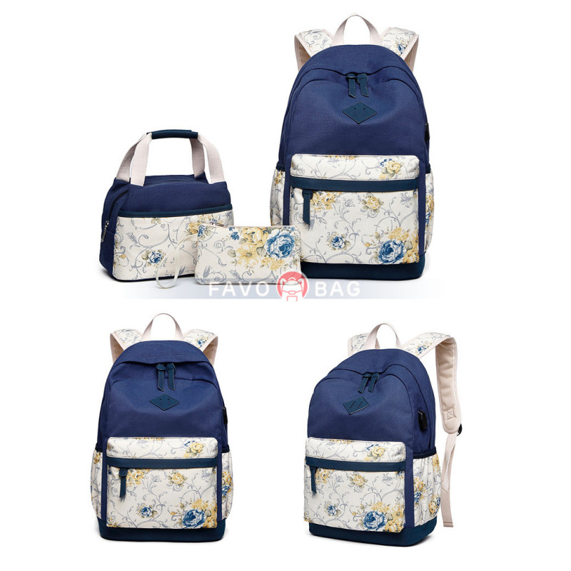 Girls Backpack With Lunch Bag School Backpacks for Teen Girls