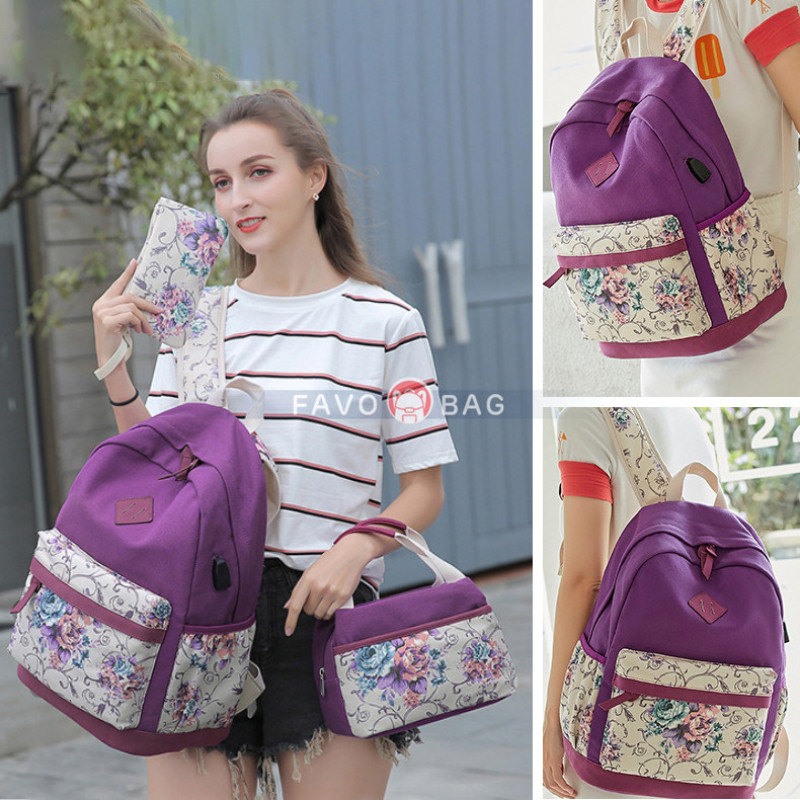Girls Backpack With Lunch Bag School Backpacks for Teen Girls