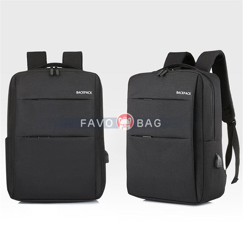 Gray Laptop College Business Travel Backpack Water Resistant Computer Backpack With Usb Charging Port