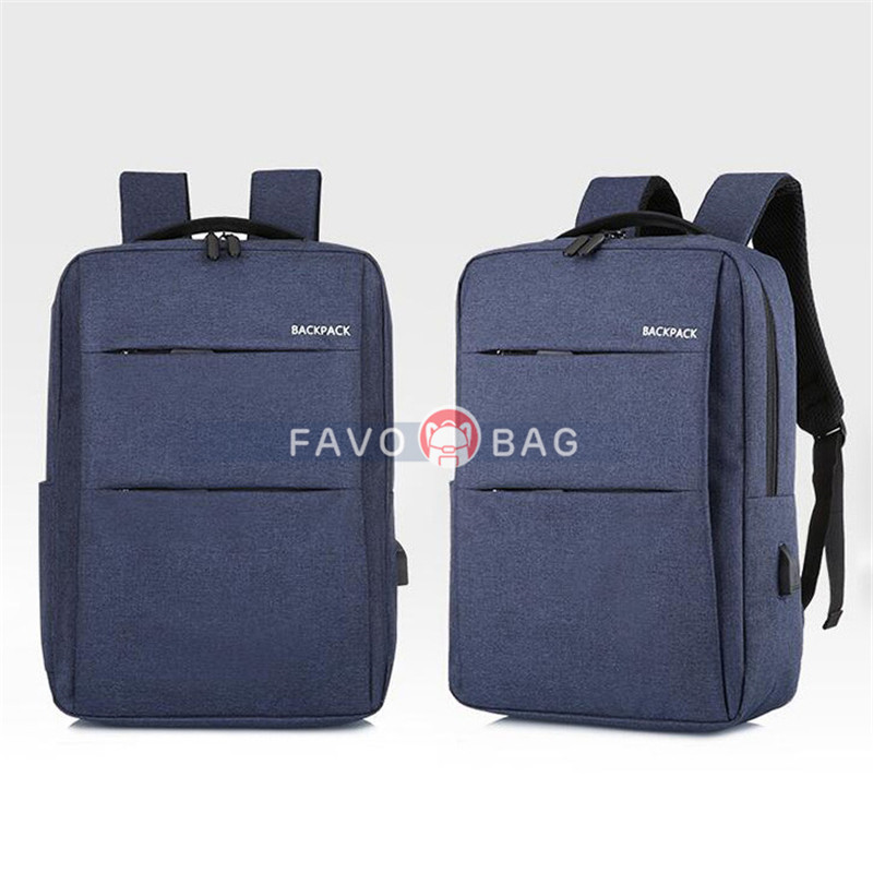 Gray Laptop College Business Travel Backpack Water Resistant Computer Backpack With Usb Charging Port