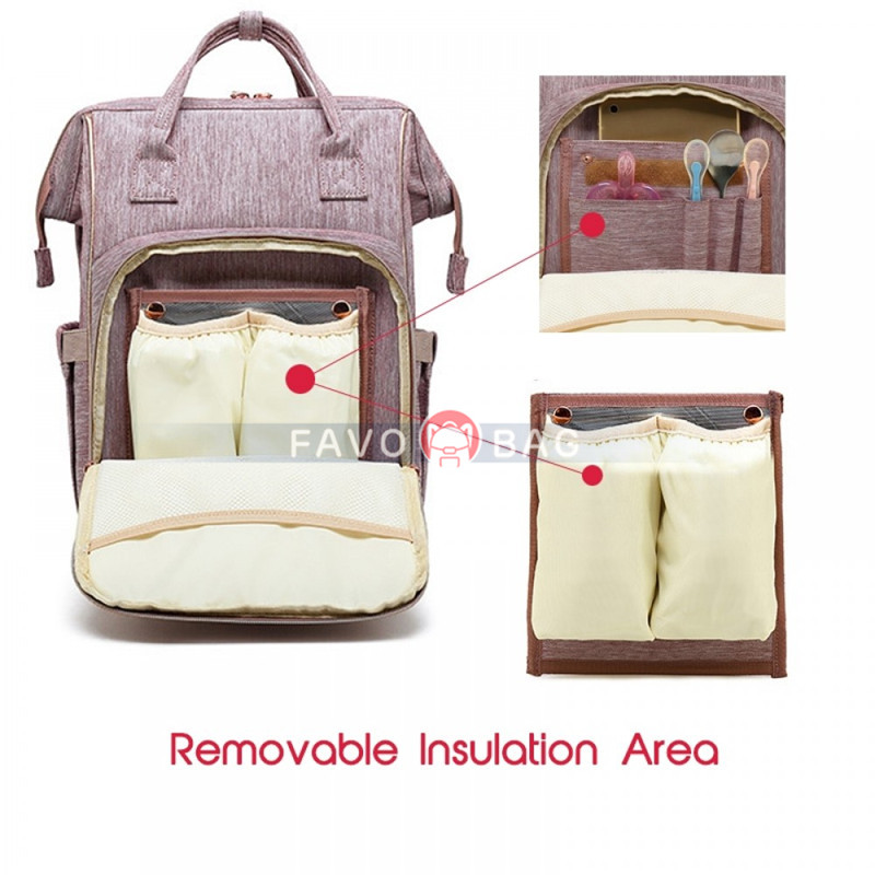 Fashion Diaper Bag Backpack Baby Travel Nappy Changing Bags for Mom Multifunction