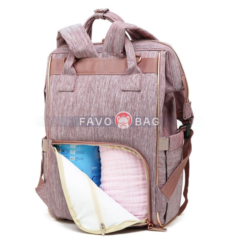 Fashion Diaper Bag Backpack Baby Travel Nappy Changing Bags for Mom Multifunction