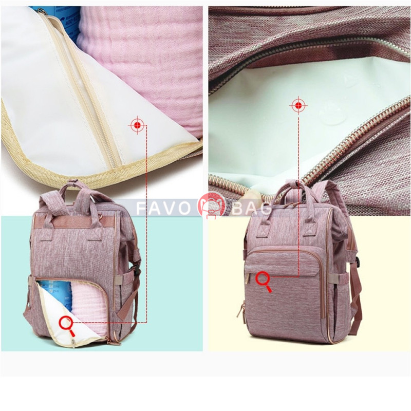 Fashion Diaper Bag Backpack Baby Travel Nappy Changing Bags for Mom Multifunction