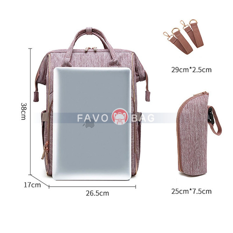 Fashion Diaper Bag Backpack Baby Travel Nappy Changing Bags for Mom Multifunction
