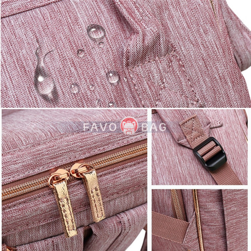 Fashion Diaper Bag Backpack Baby Travel Nappy Changing Bags for Mom Multifunction