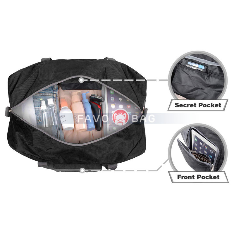 Foldable Duffle Bag for Travel Gym Sports Lightweight Luggage Duffel