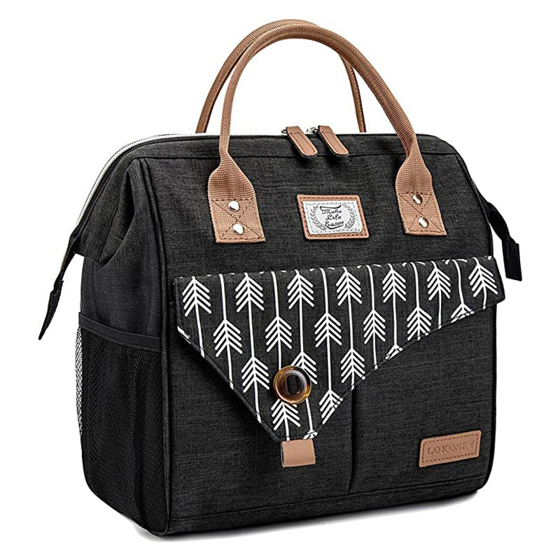 Leakproof Wide Open Lunch Box Reusable Lunch Cooler Bag For Adults Work