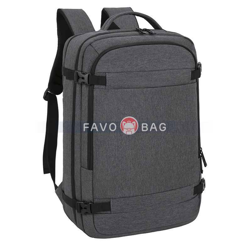 Grey Anti Theft Laptop Backpack Business Travel Slim Backpack With Usb Charging Port School