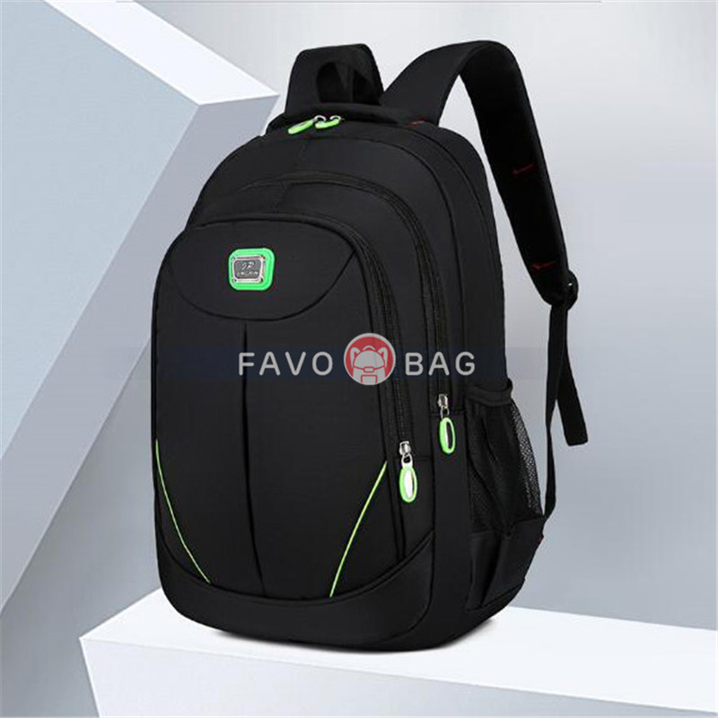 Green Backpack For High School Teens Slim Anti-Theft Travel Bag With Usb Charging Port