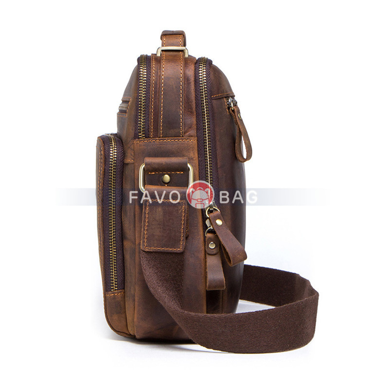 Leather Messenger Bag Purse Crossbody Bags For Work Business