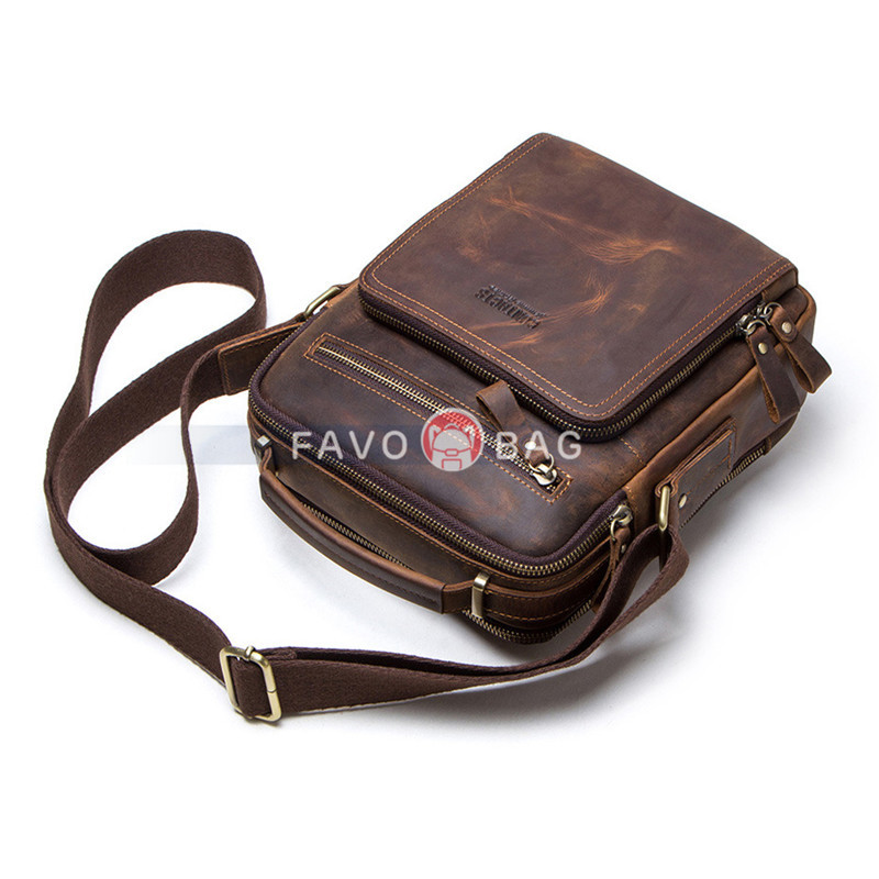 Leather Messenger Bag Purse Crossbody Bags For Work Business