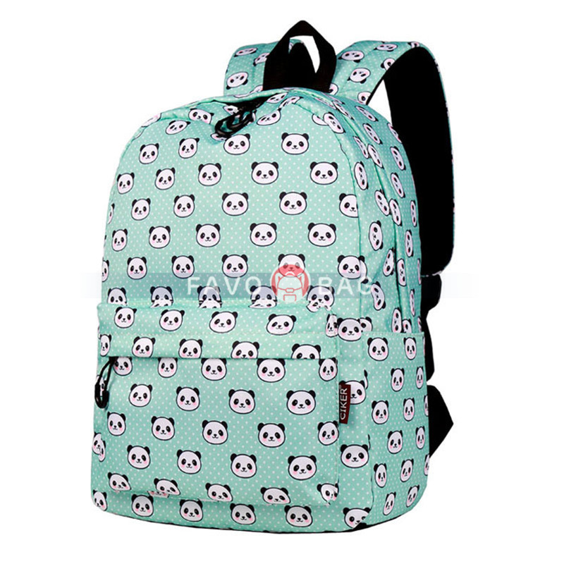 Lightweight Panda Printed Bookbags School Backpacks For Kids