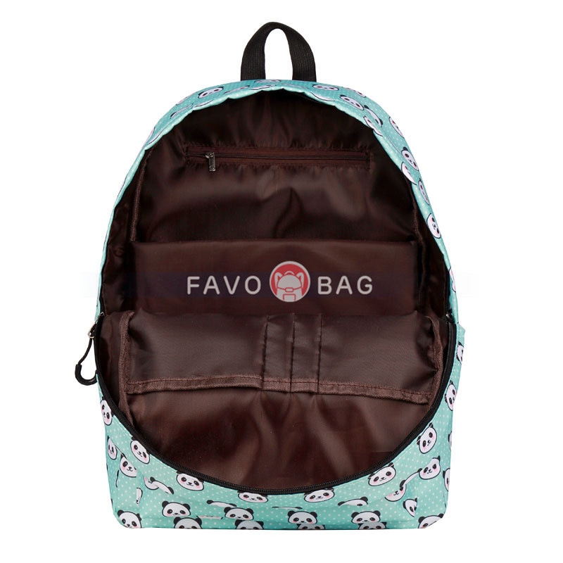 Lightweight Panda Printed Bookbags School Backpacks For Kids