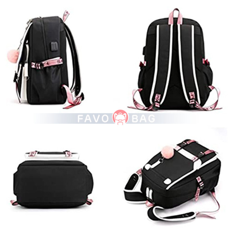 Girl Backpack School Bag With Usb Charging And Headphone Port 