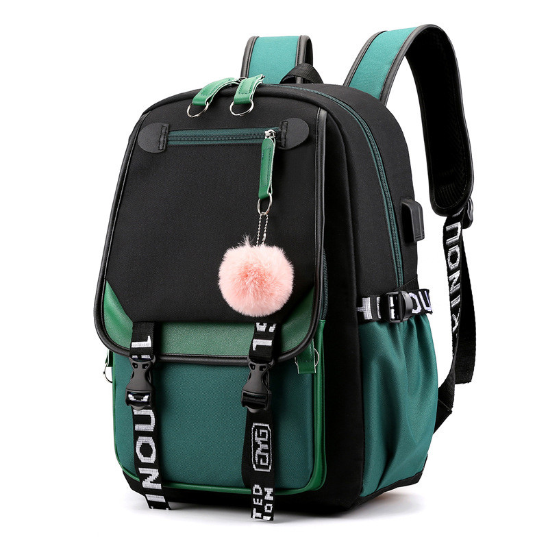 Girl Backpack School Bag With Usb Charging And Headphone Port 