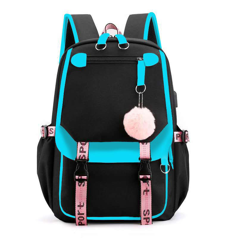 Girl Backpack School Bag With Usb Charging And Headphone Port 