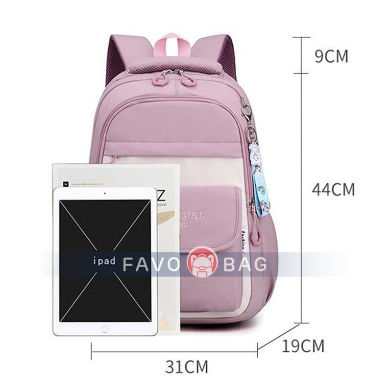 Girls Backpack for Girl Elementary School Bags Bookbags for Teen Suitable for Children Aged 7-15