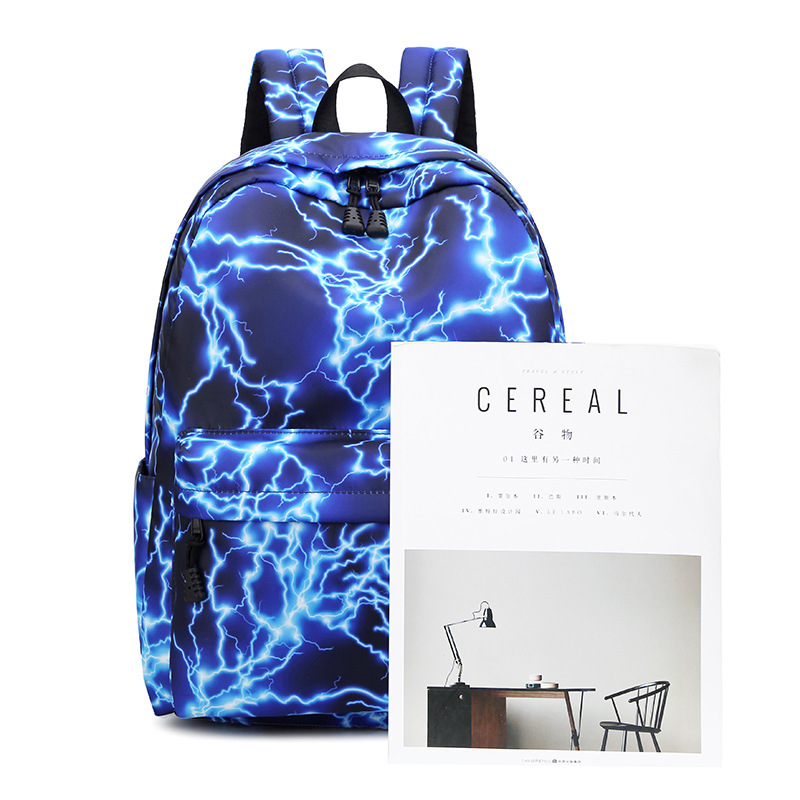 Girl's Galaxy Prints School Bookbag with Lunch Bag Pencil Case Backpack Set for Middle School