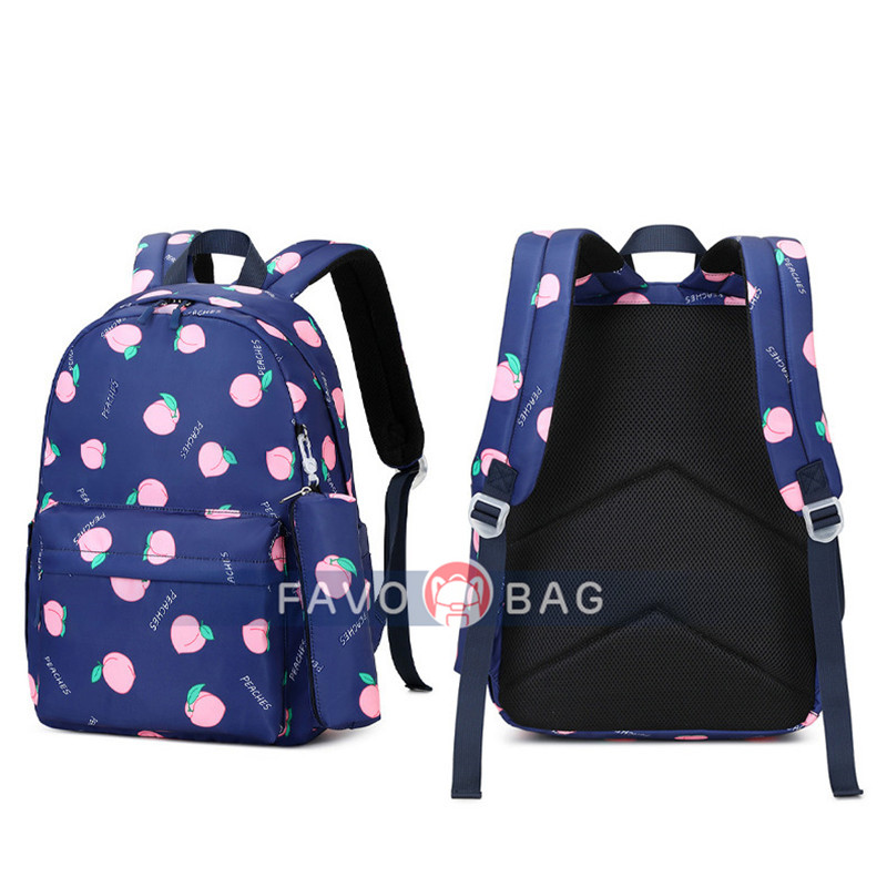 Fresh and Sweet Student Bag Cute Printed Backpack Fashion Junior High School Student Backpack