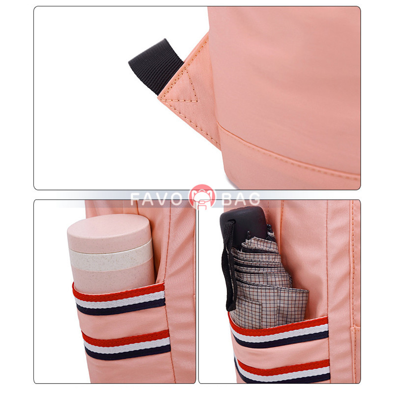 Grey Usb Diaper Bag Backpack With Stroller Straps Baby Changing Pad