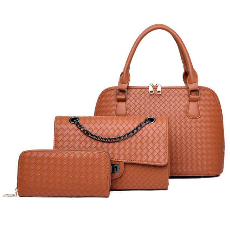 Leather Handbags for Ladies Quilted Purses Top-handle Totes Satchel Bag