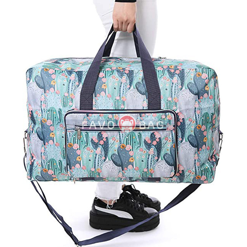 Large Travel Duffle Bag Waterproof Cute Overnight Weekender Bag for Women Girl
