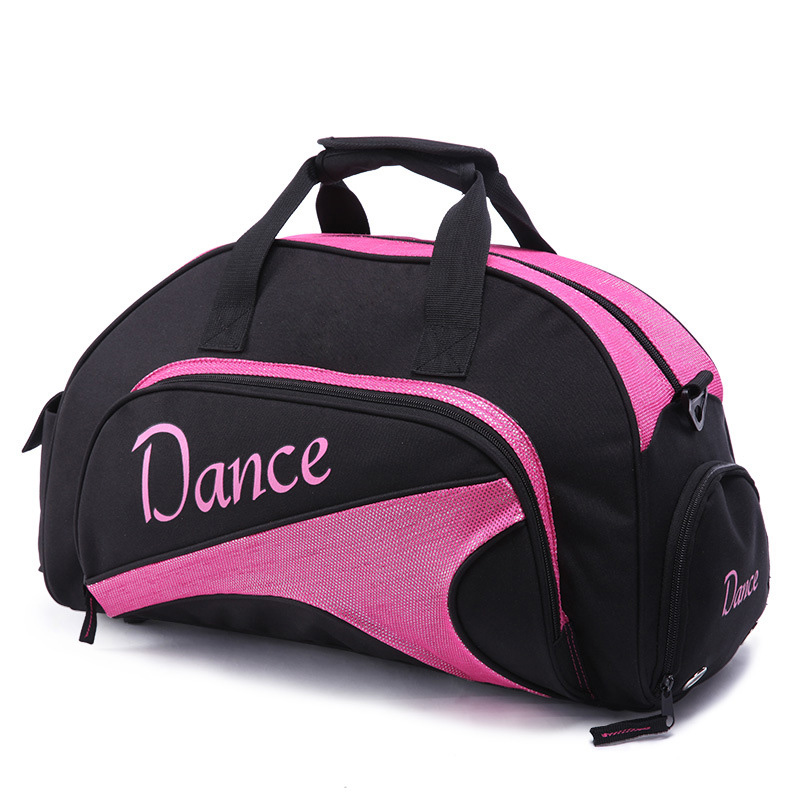 Girl's Ballet Dance Sports Gym Duffel Bag Travel Carry On + Handy Pouch