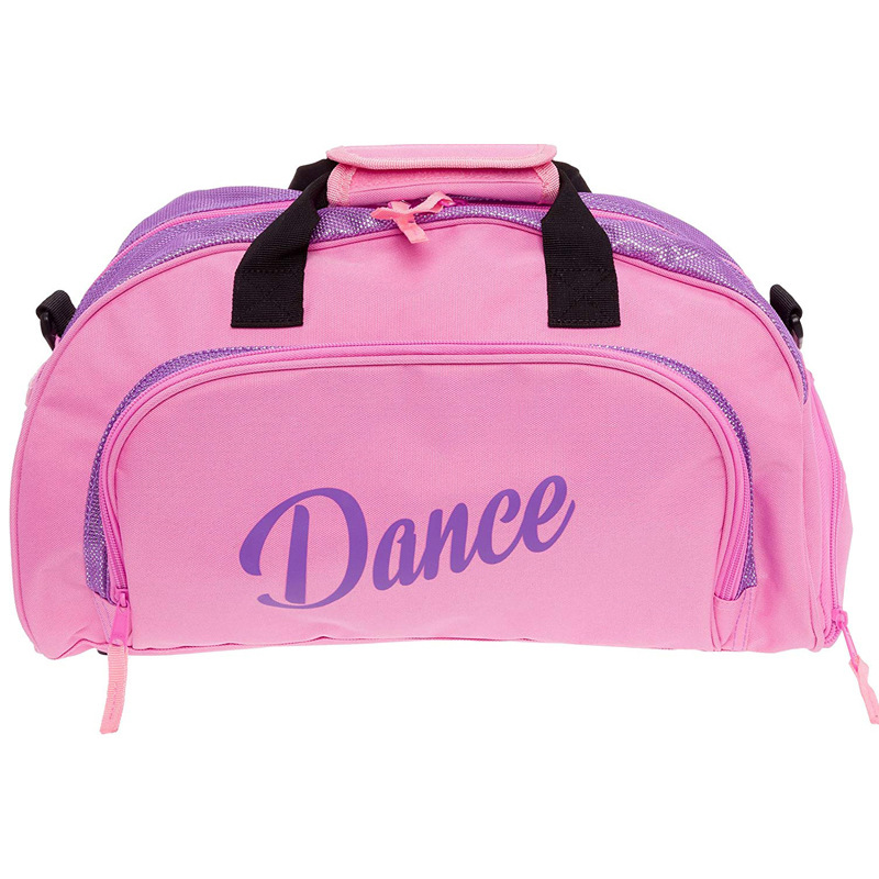 Girl's Ballet Dance Sports Gym Duffel Bag Travel Carry On + Handy Pouch