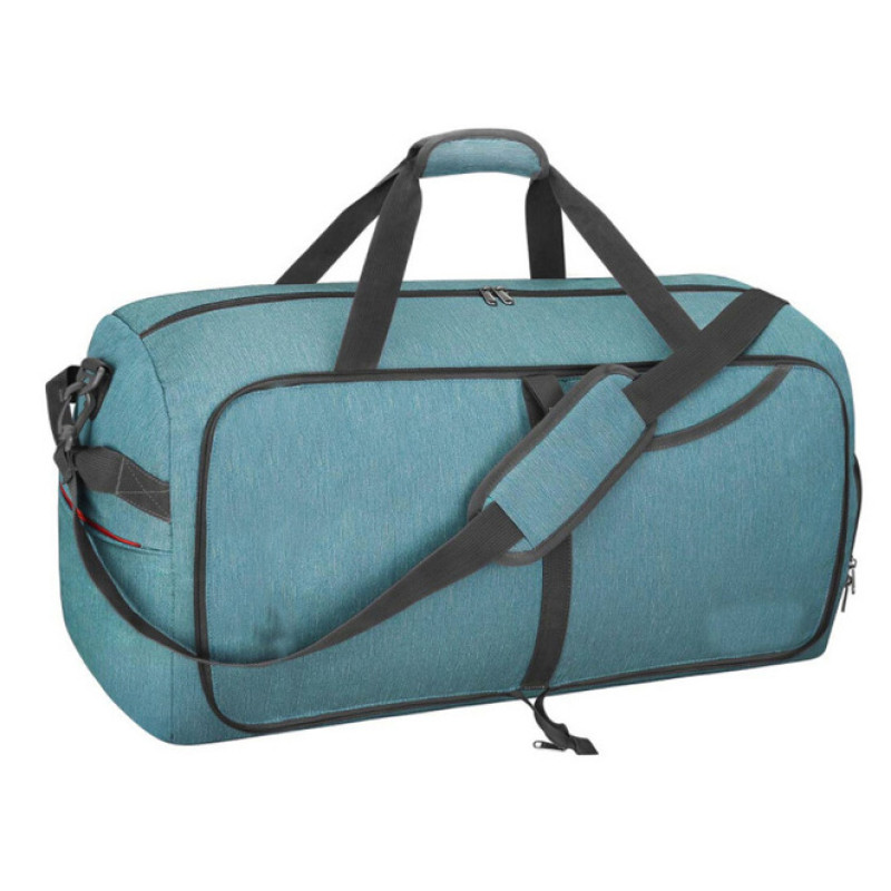 Foldable Weekender Bag with Shoes Compartment for Men Women Water-proof & Tear Resistant