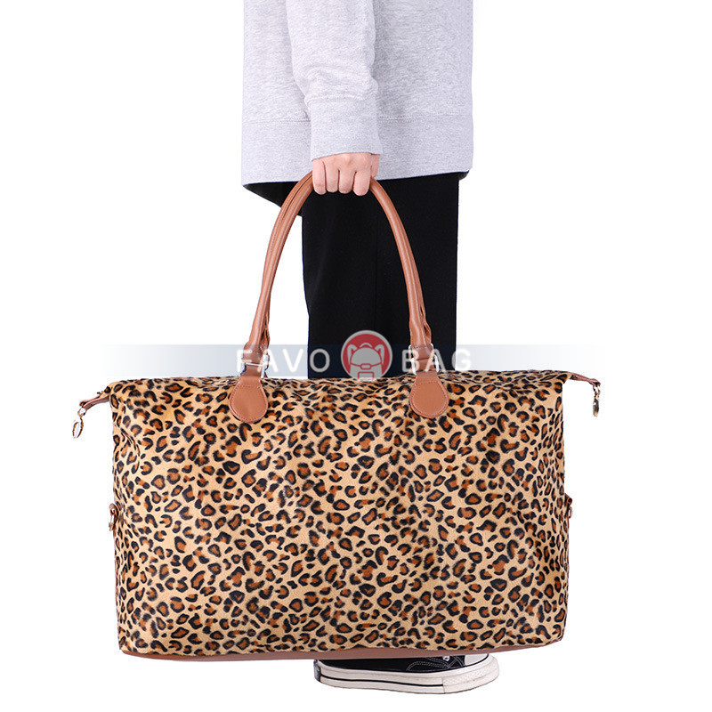 Leopard Duffle Bag For Women Large Cheetah Tote Shoulder Bag